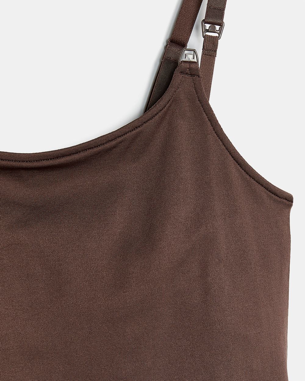 Seamless Scoop-Neck Nursing Cami - Thyme Maternity