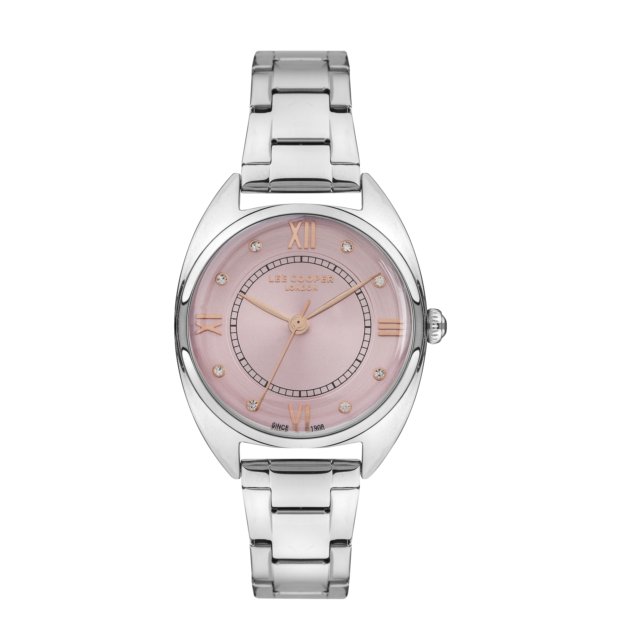 LEE COOPER-Women's Silver 33mm watch w/Silver Dial