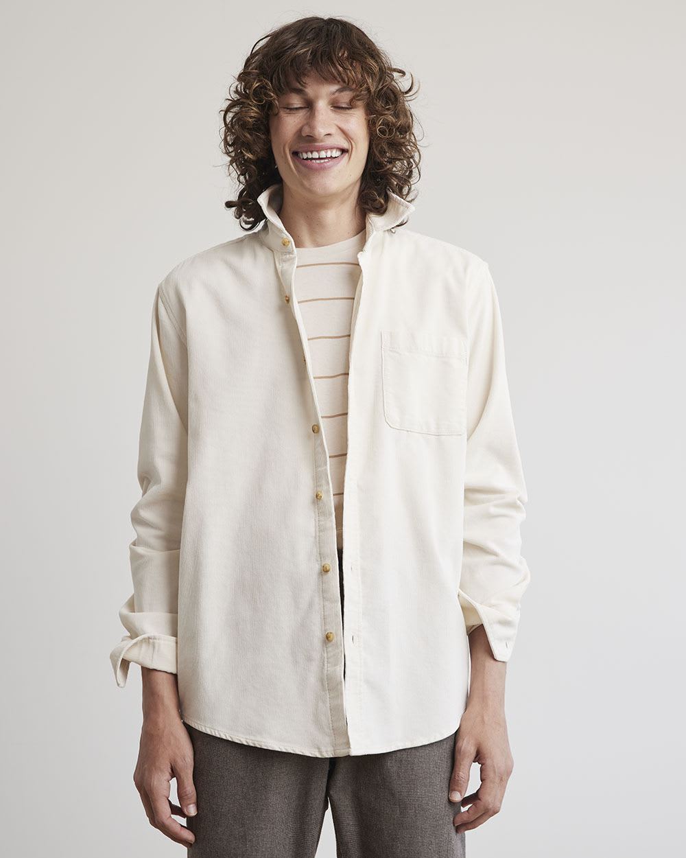 Regular-Fit Corduroy Shirt