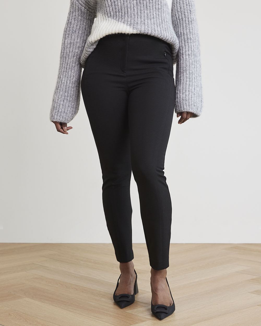 High-Rise Legging Pant with Zipper Fly