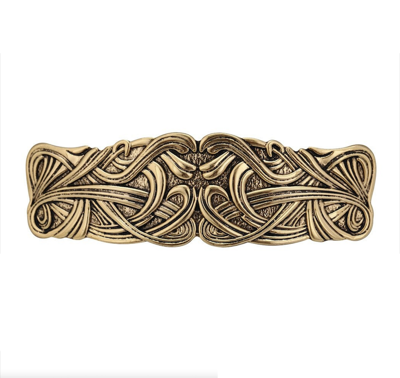 Goldtone & Silvertone Ornate Celtic Set of 2 Hair Clips - Don't AsK