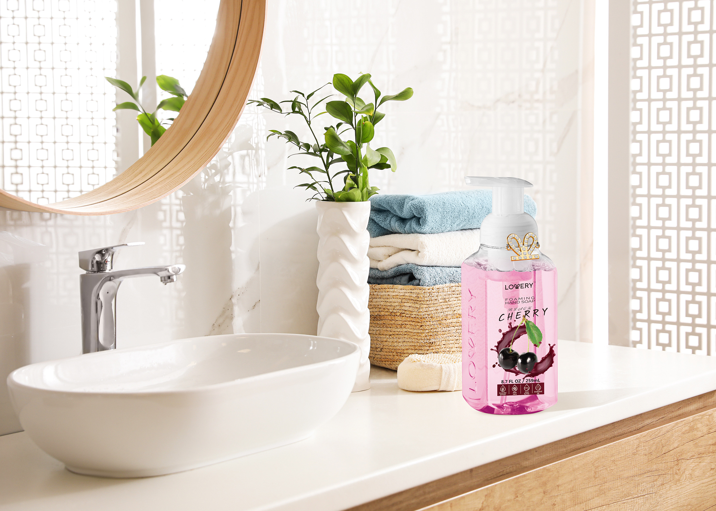 Lovery Foaming Hand Soap - Pack Of 3 - Moisturizing Hand Soap - Black Cherry