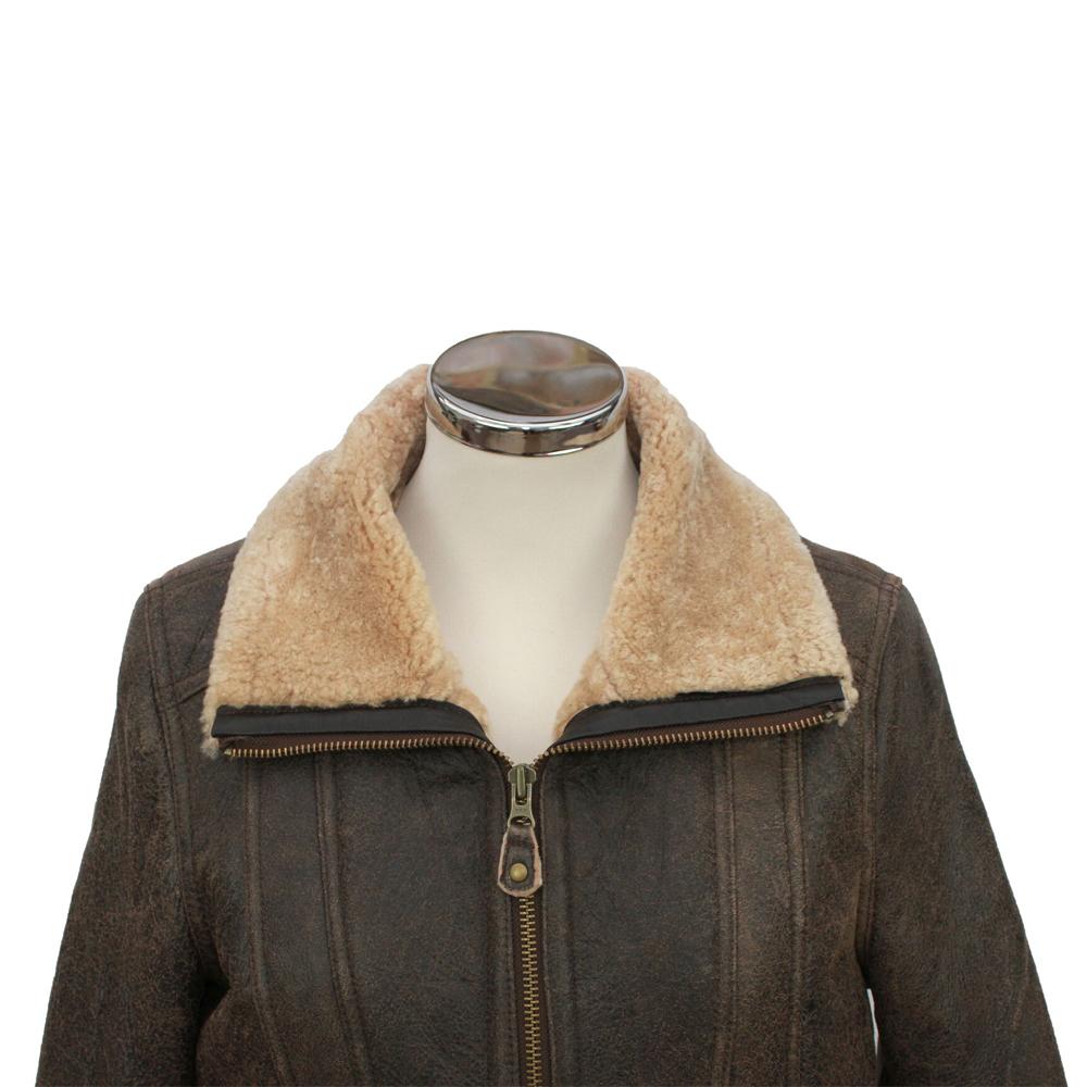 Eastern Counties Leather - Womens/Ladies Krissy Aviator Sheepskin Coat