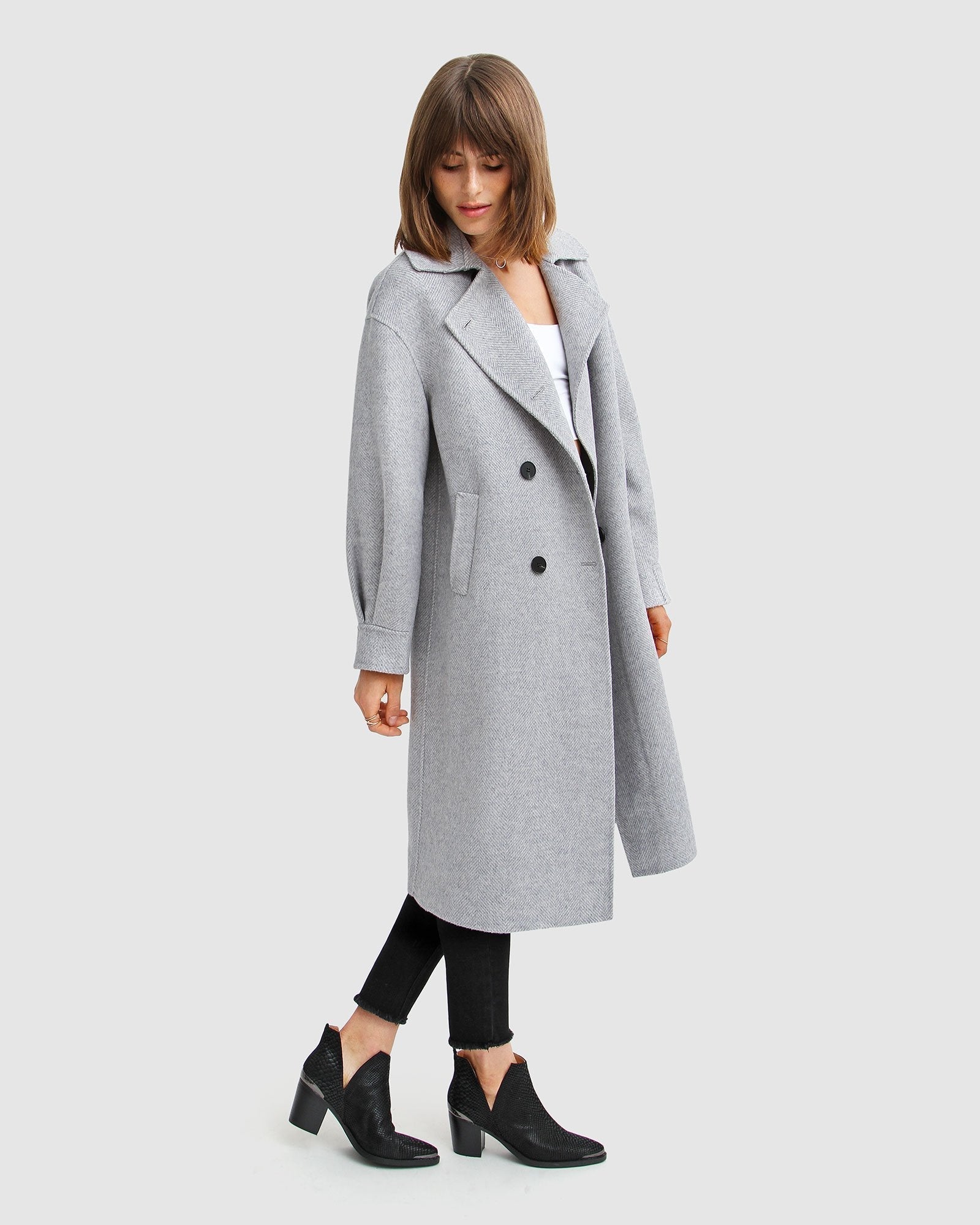 Belle & Bloom Dream Lover Loose Fit Wool Blend Coat