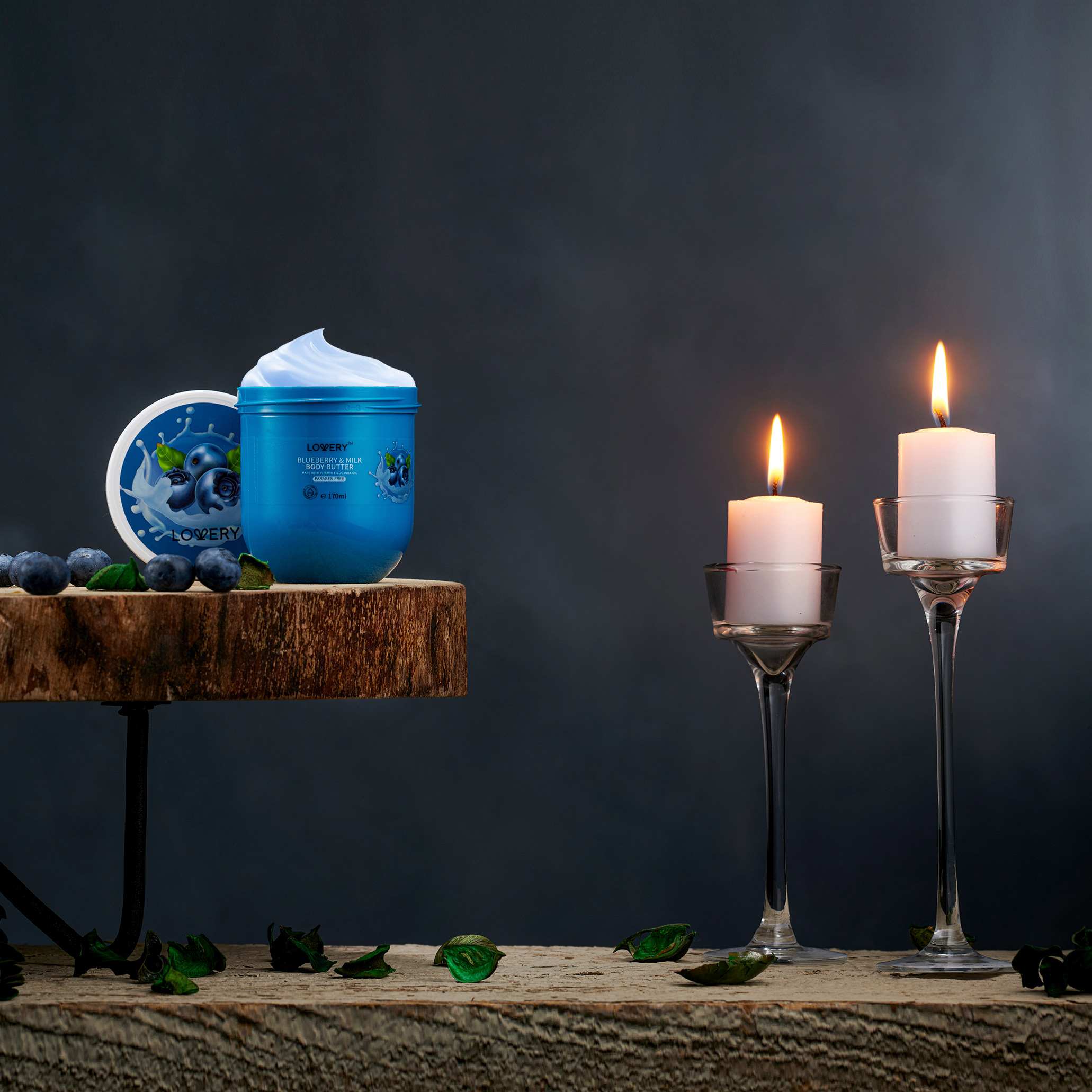 Lovery Blueberry Milk Whipped Body Butter - 6oz Ultra-hydrating Shea Butter Body Cream 