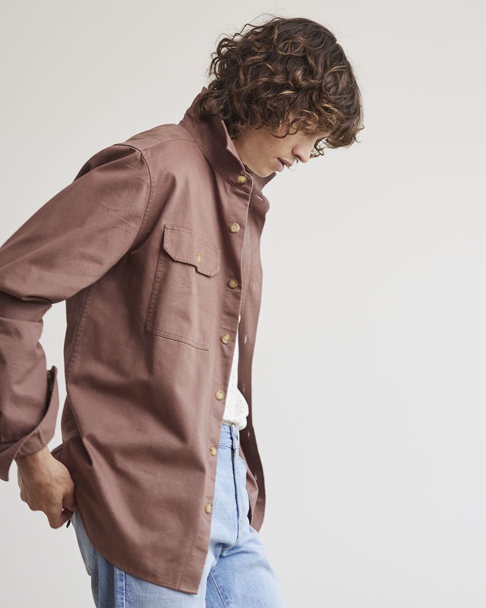 Casual Twill Overshirt