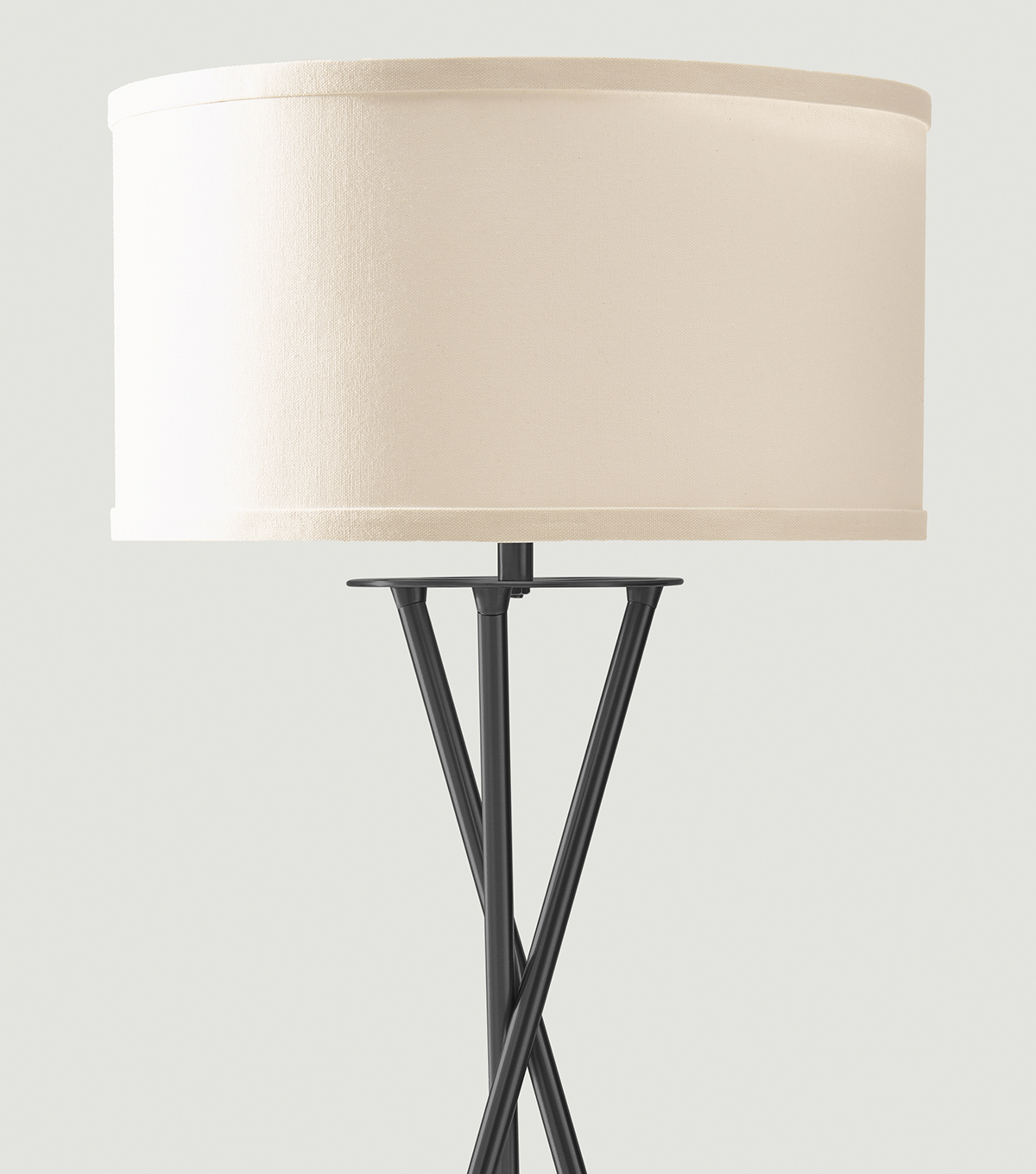Jaxon Led Tripod Floor Lamp With Drum Shade