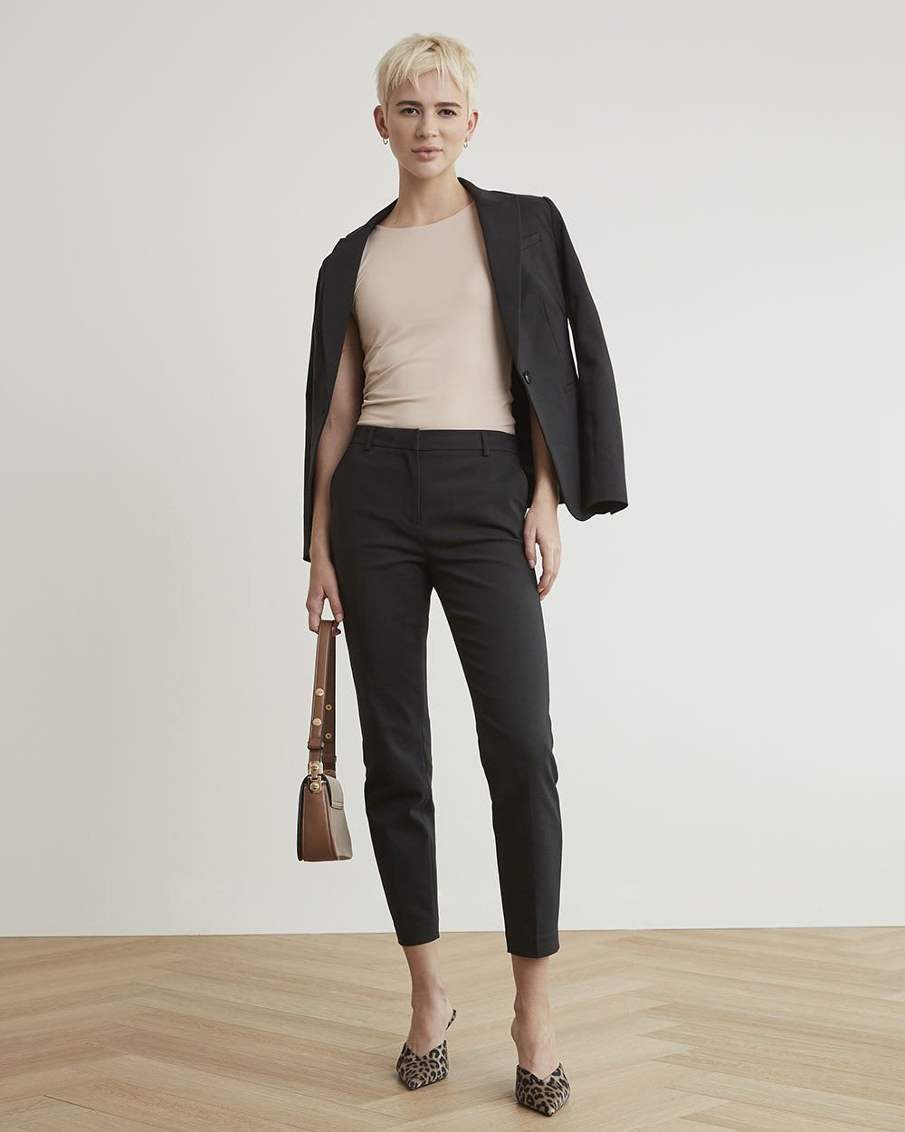 Sleeveless Crew-Neck Bodycon Halter Top, BodyConfident