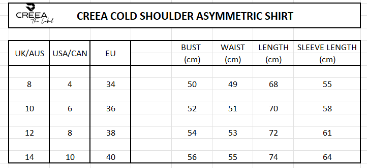 Creea Shoulder Asymmetric Shirt