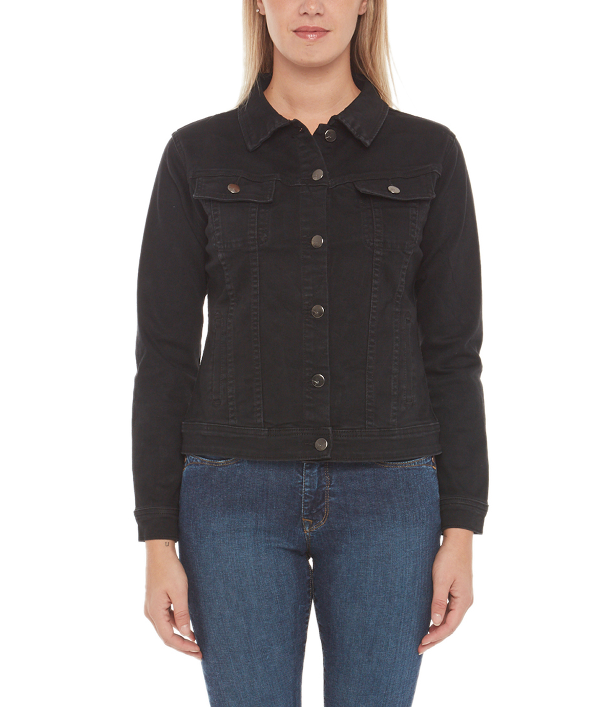 Lola Jeans Gabriella-BLK Classic Denim Jacket