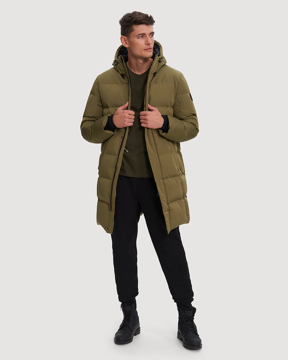 Noize - Trey Long Length Quilted Puffer