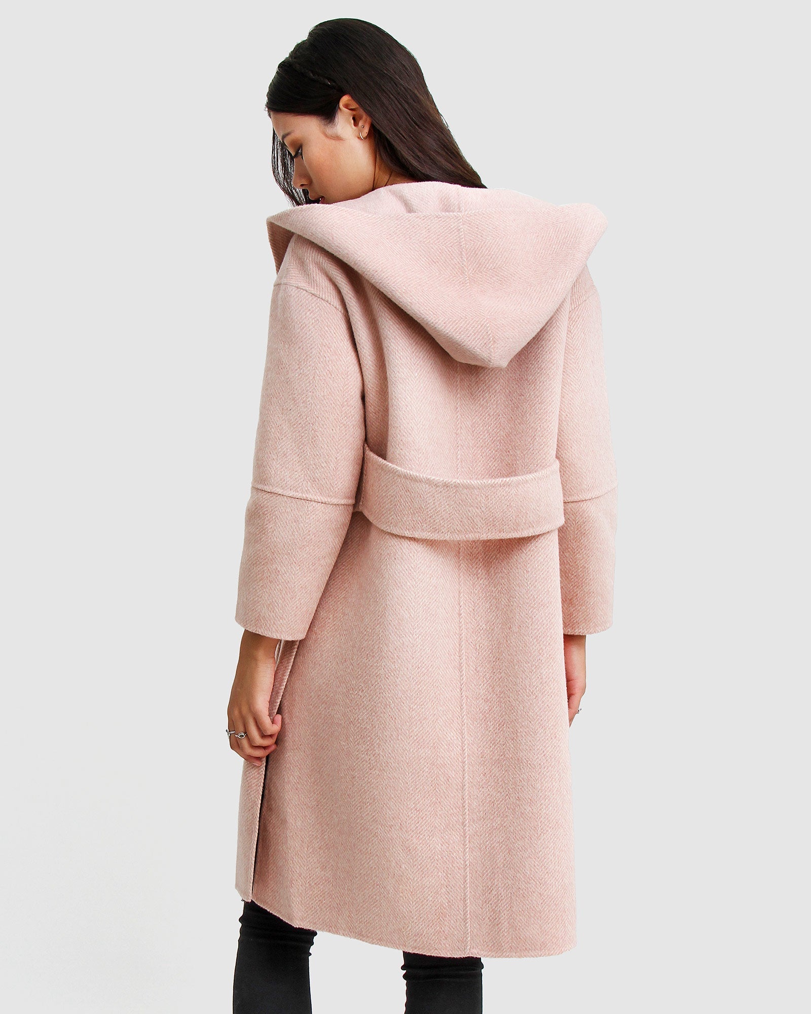 Belle & Bloom Walk This Way Wool Blend Oversized Coat