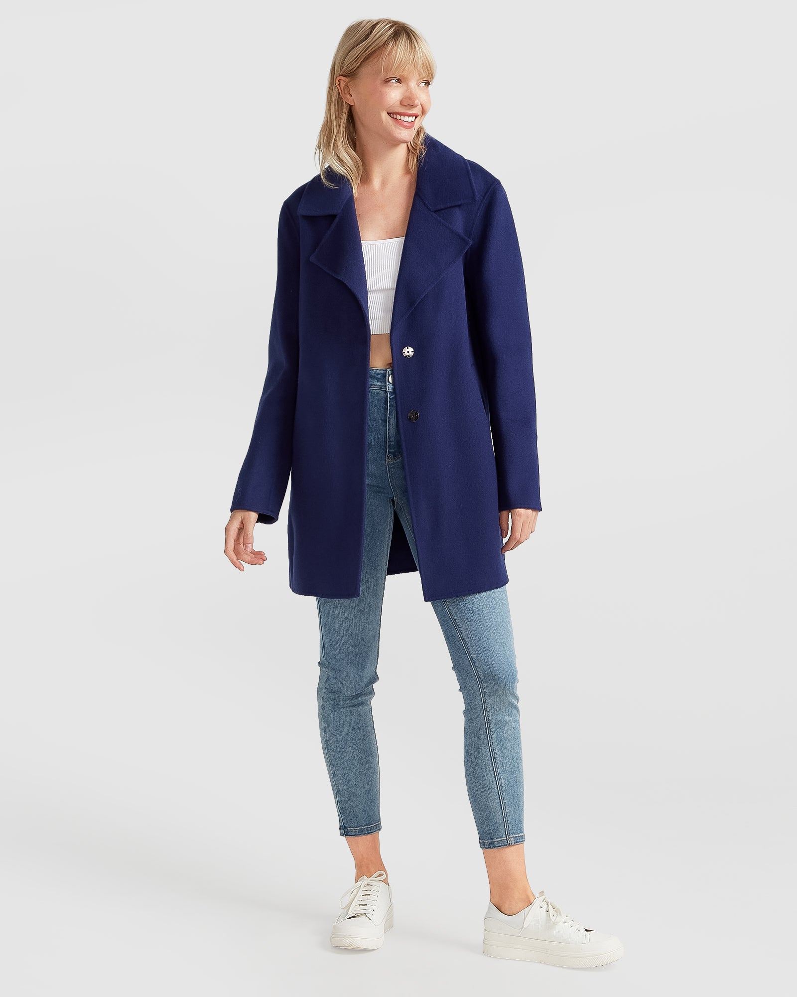 Belle & Bloom NEW FIT Ex Boyfriend Wool Blend Oversized Jacket