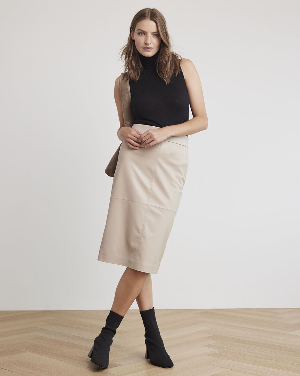 Sleeveless Turtleneck Sweater