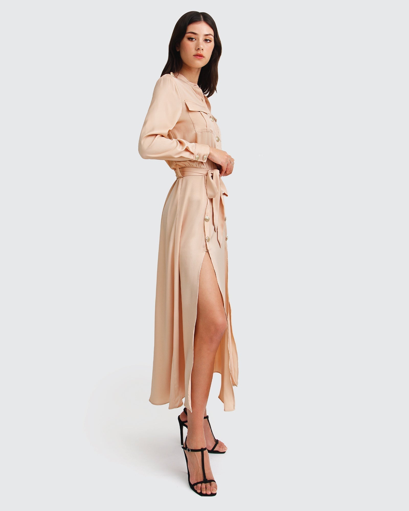 Belle & Bloom Lover To Lover Maxi Shirt Dress