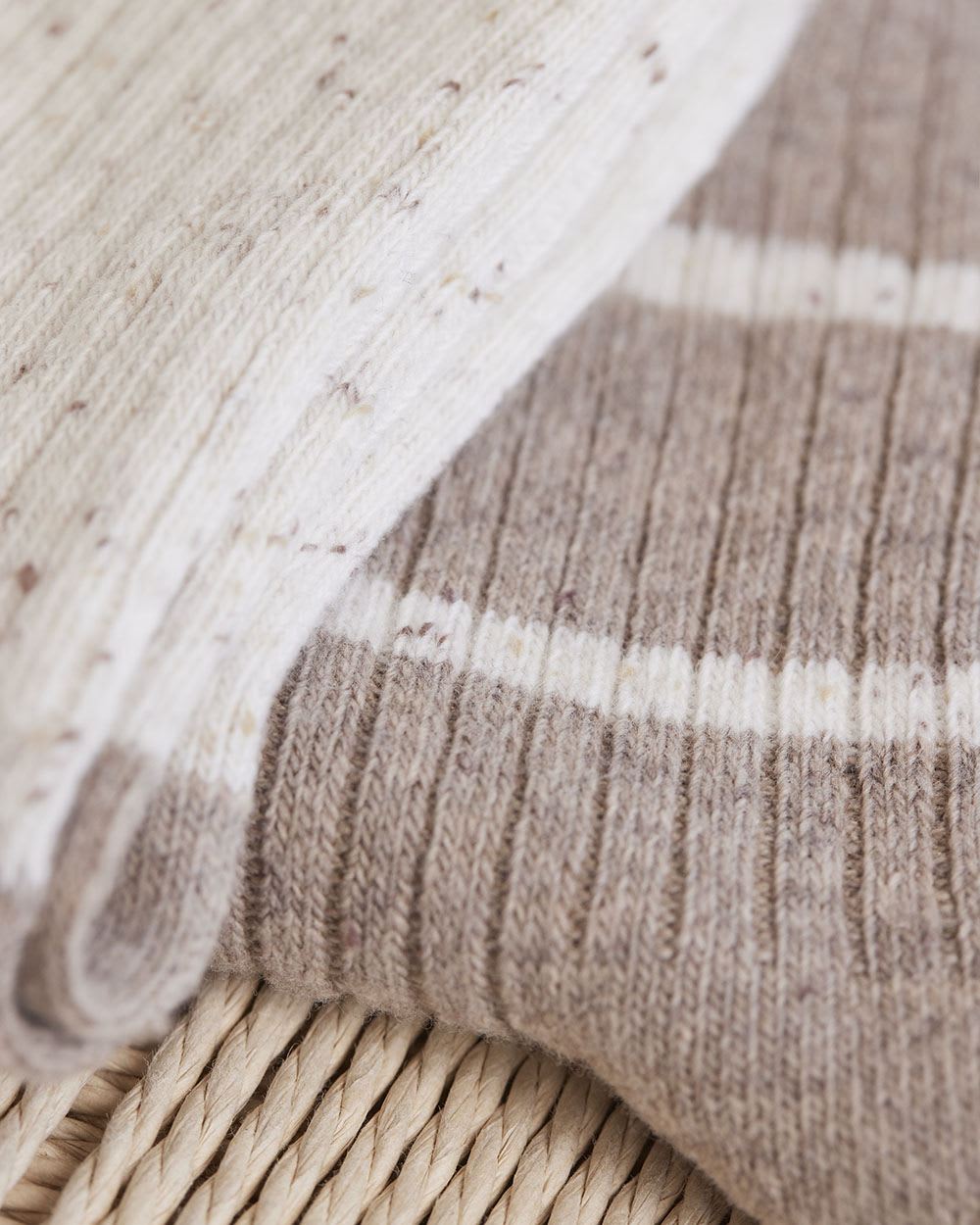 Two-Tone Cozy Socks, 2 pairs