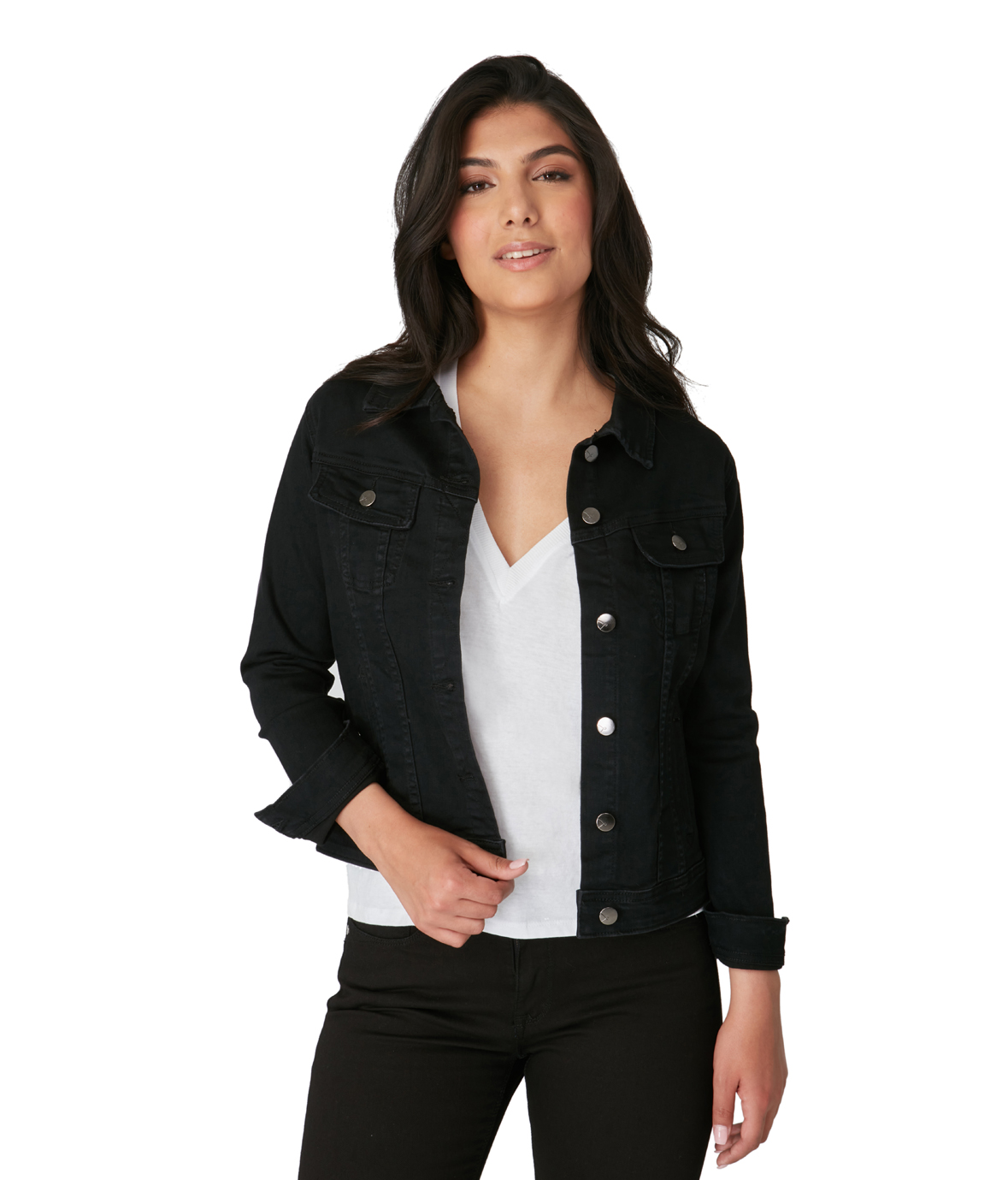 Lola Jeans Gabriella-BLK Classic Denim Jacket