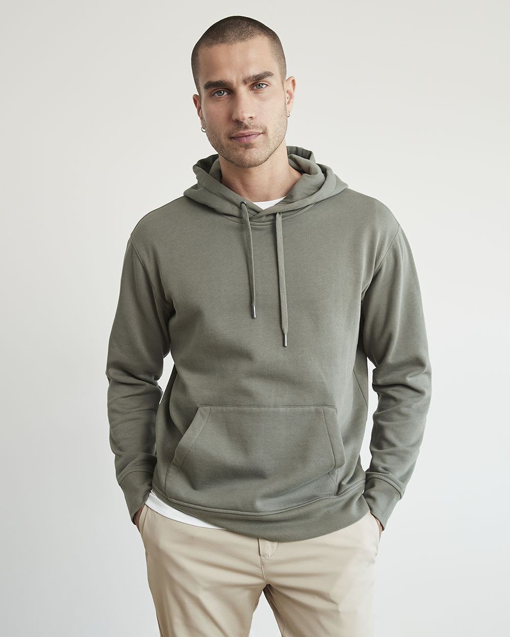 Fleece Hoodie with Kangaroo Pocket