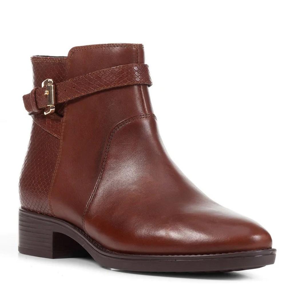 Geox - Womens/Ladies Felicity Leather Ankle Boots