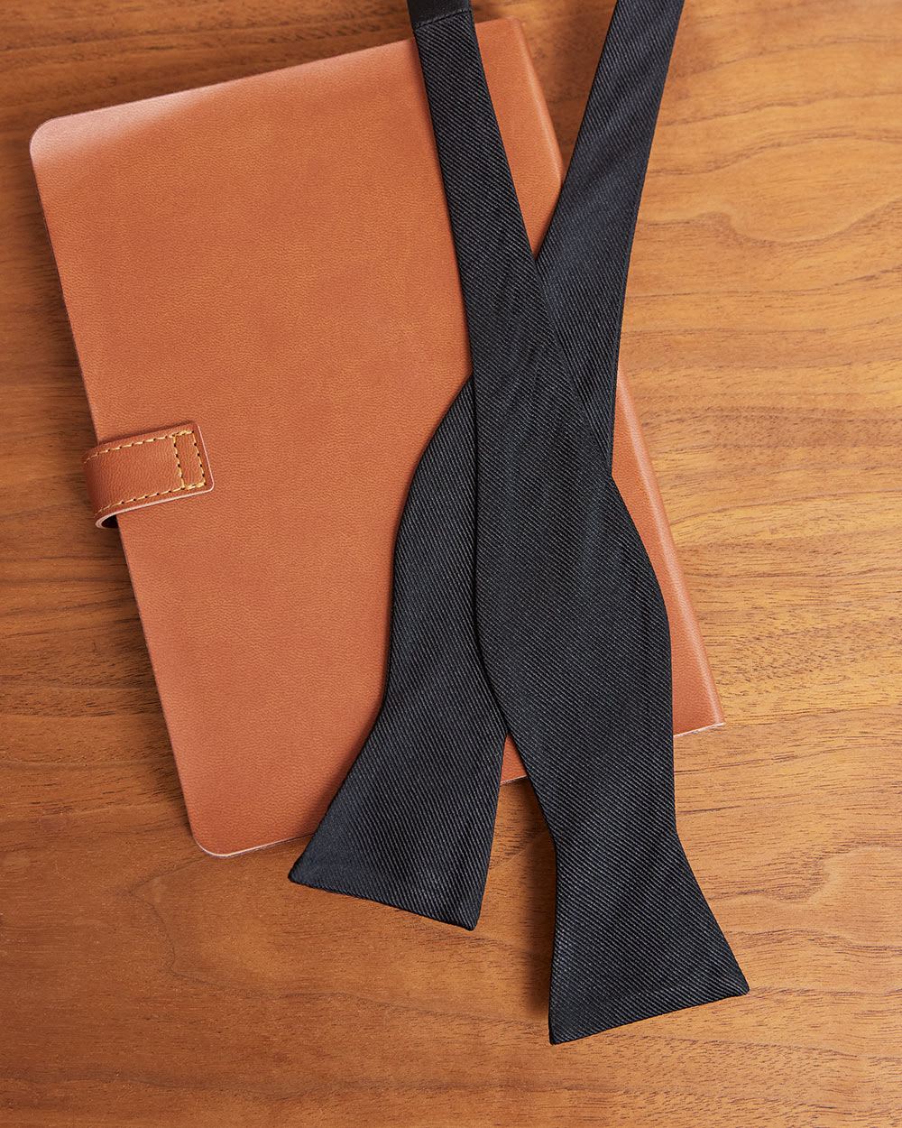 Black Self-Tie Bow Tie