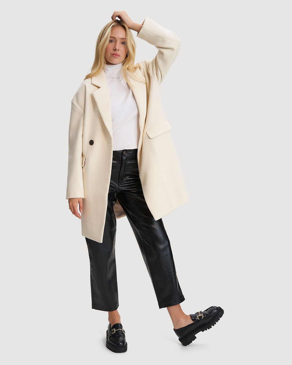 Noize - Poesy Long Length Vegan Wool Coat