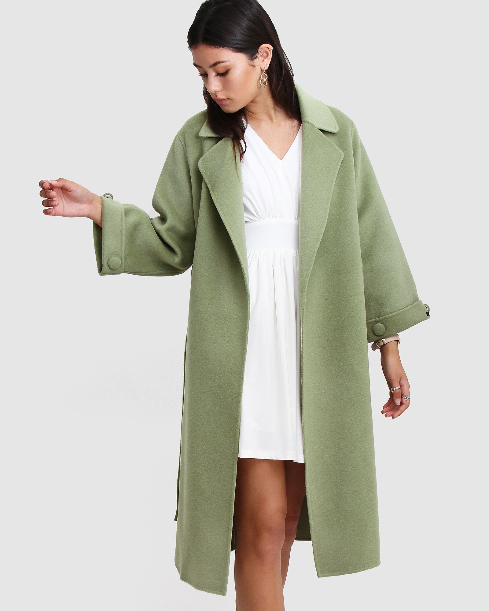 Belle & Bloom Stay Wild Oversized Wool Coat