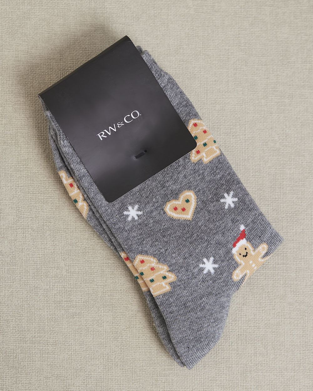 Cotton Socks with Gingerbread Cookies