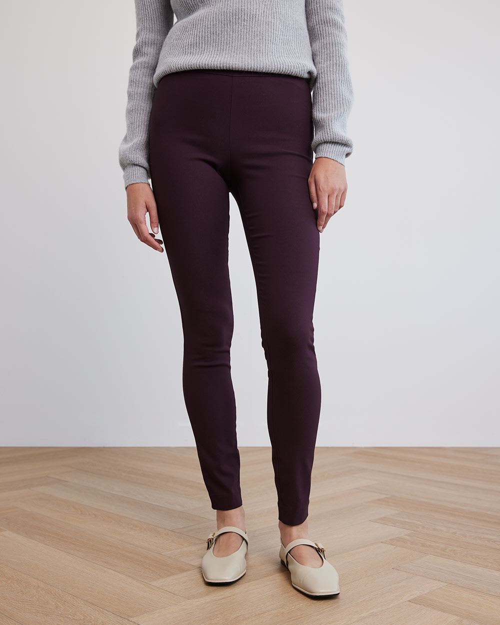 High-Rise Long Solid City Legging Pant