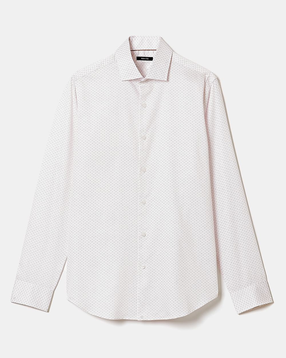 Slim-Fit Dress Shirt with Tiny Circles