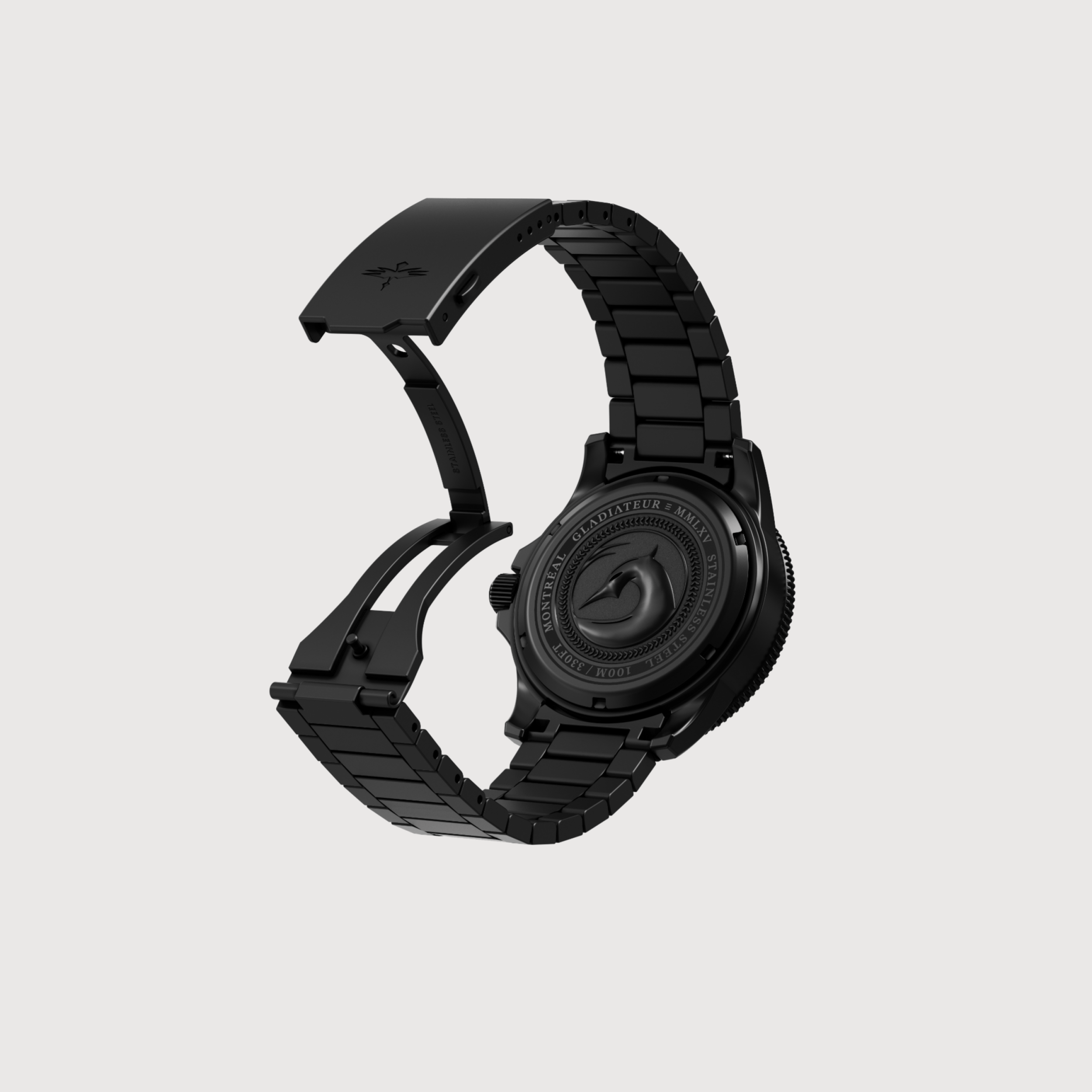 HERON WATCHES | GLADIATEUR MMLXV, NOIR ≡ BLACK