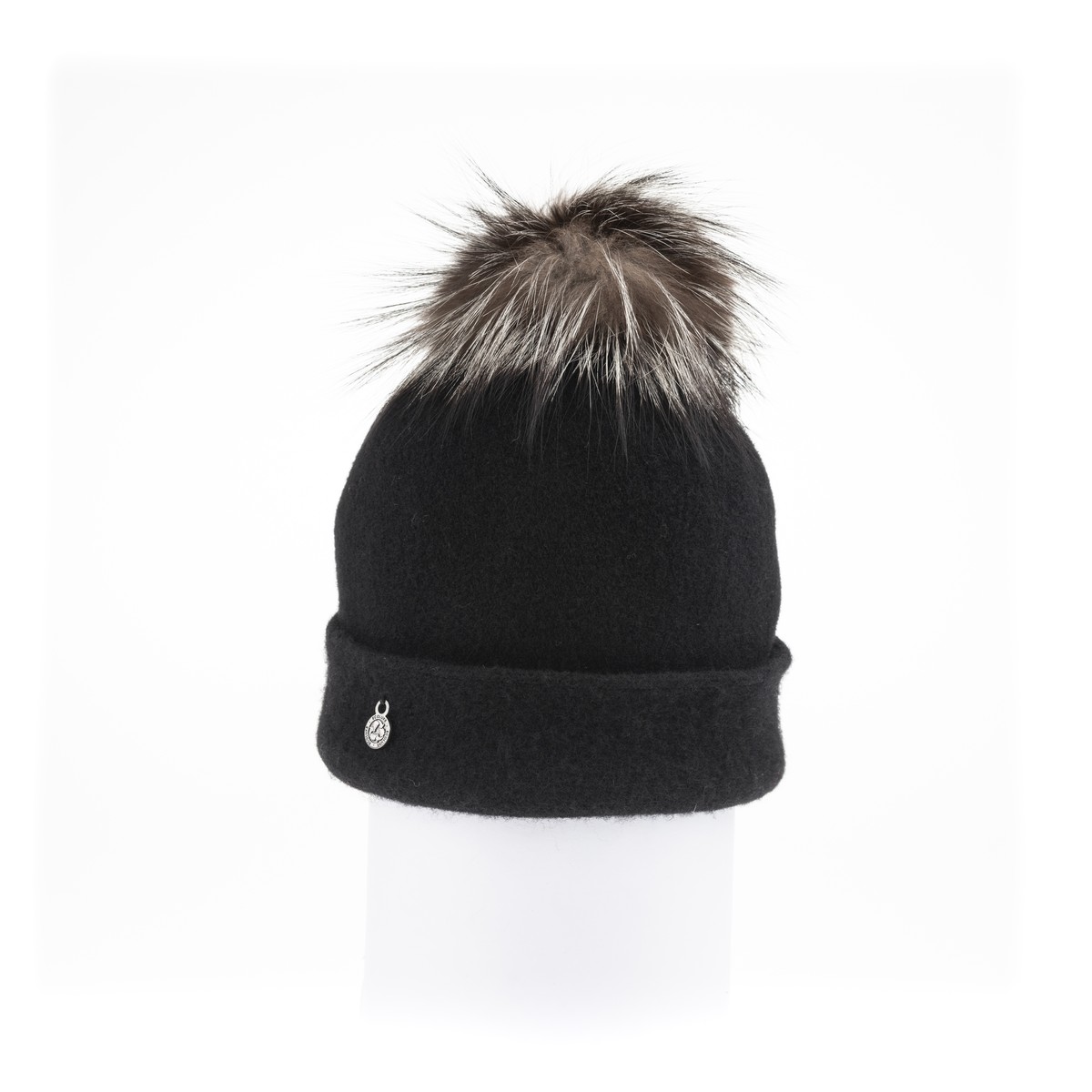 Harricana - Odetta - Ormos Beanie W Upcycled Fur Pom