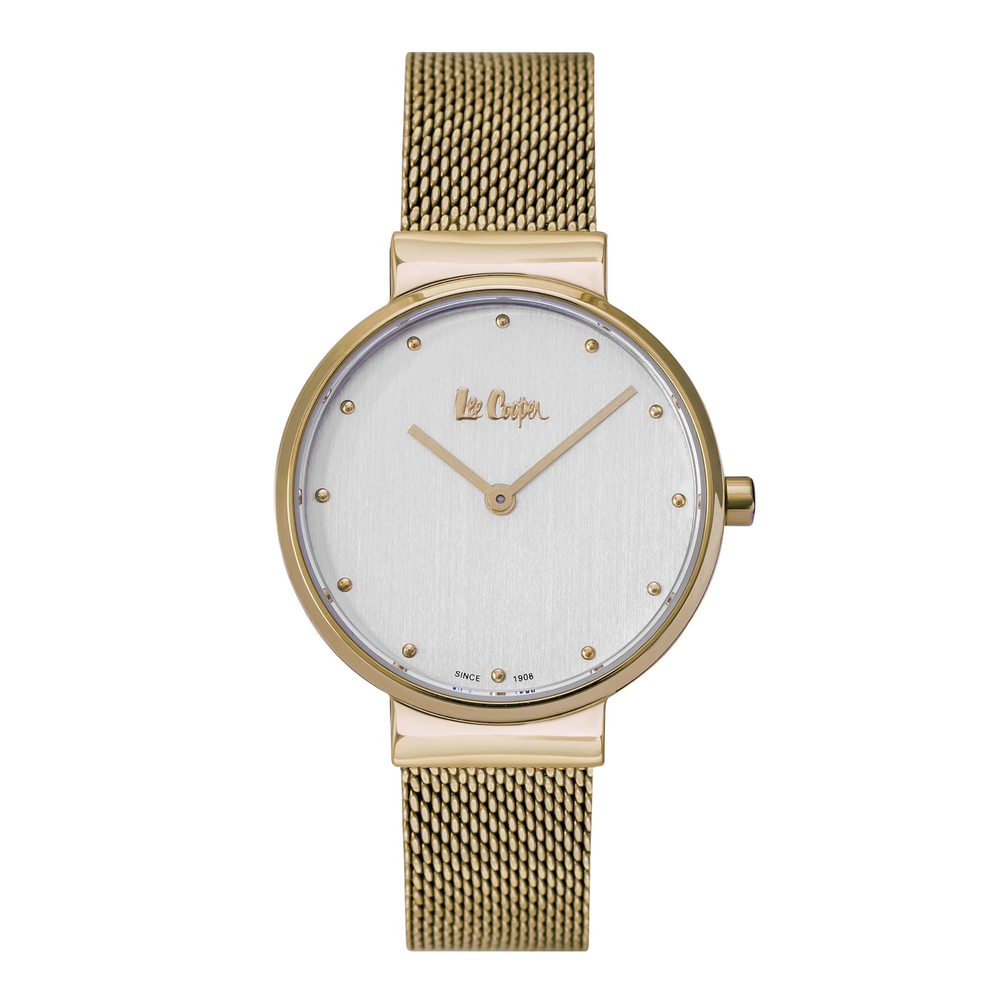 LEE COOPER-Women's Gold 31mm watch w/Silver Dial