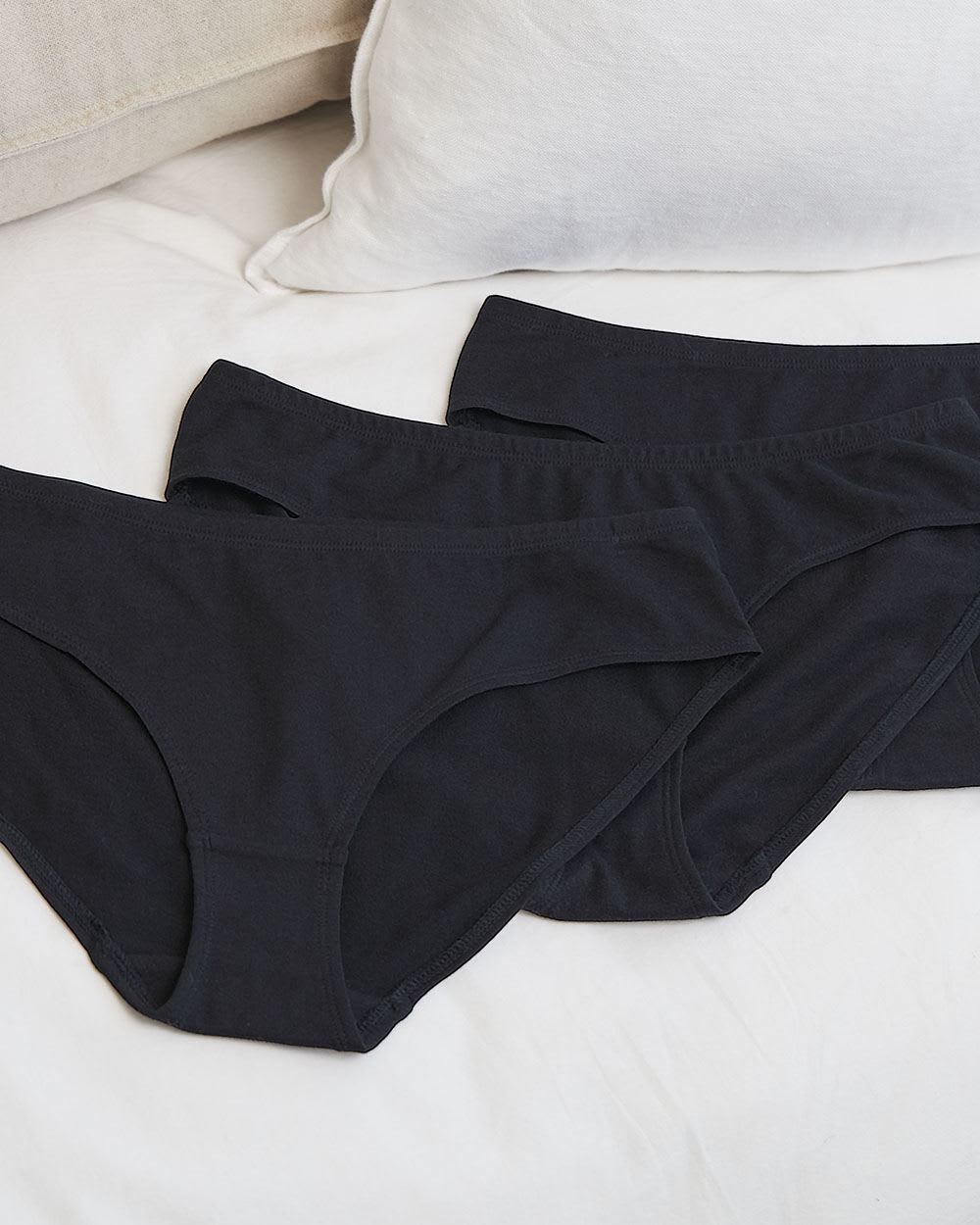 Cotton Hipster Panties, Pack of 3 - Thyme Maternity