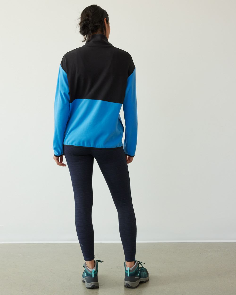 Polar Fleece Top with Half-Zip Mock Neckline, Hyba