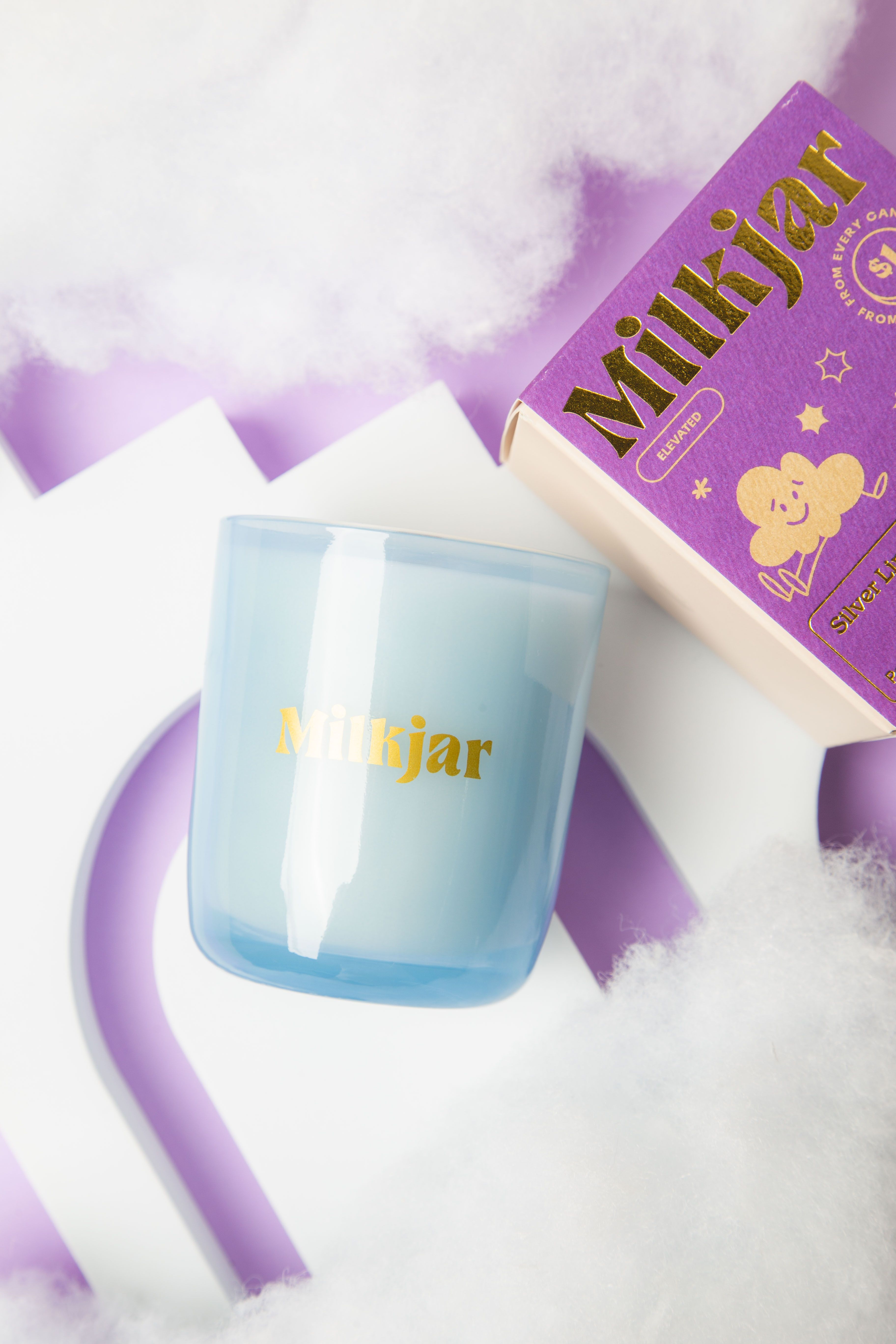 Milk Jar Silver Linings Candle | Palo Santo & Oud 8oz