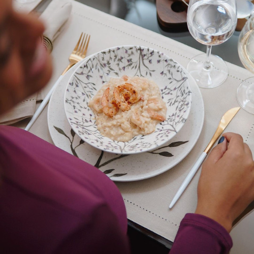 Oxford Unni Lilac 20 Pieces Dinnerware Set Service for 4