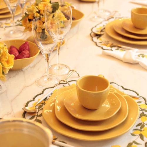 Oxford Ryo Passion Fruit 20 Pieces Dinnerware Set Service for 4