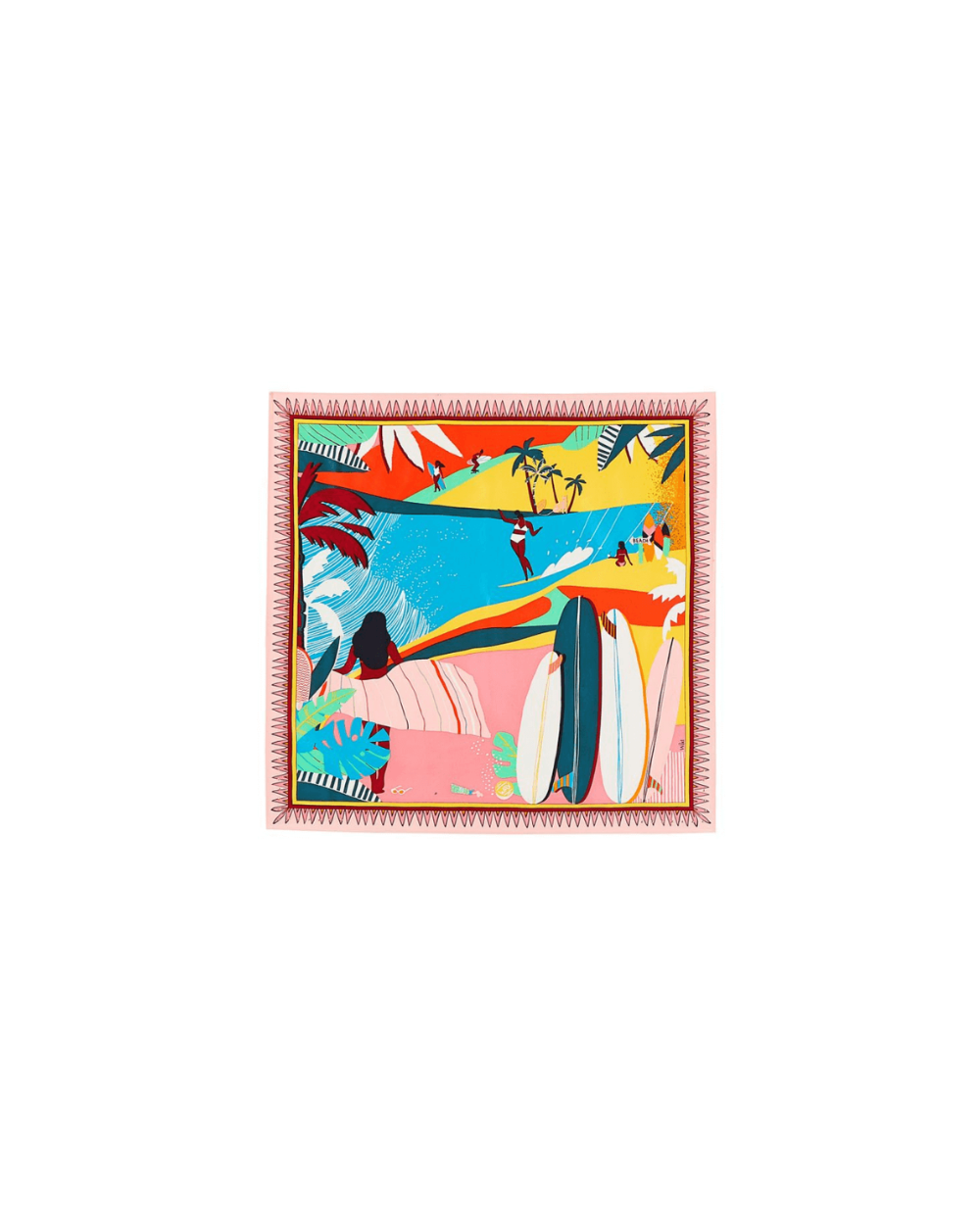 SURFIN Scarf in Pink