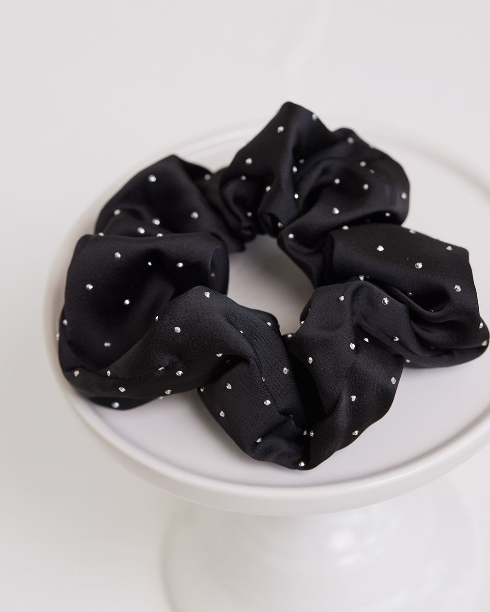 Satin Scrunchie with Tiny Stones