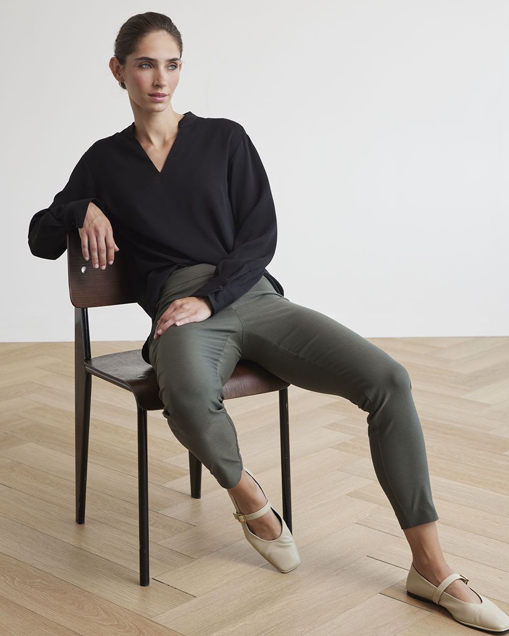 Solid High-Rise City Legging Pant