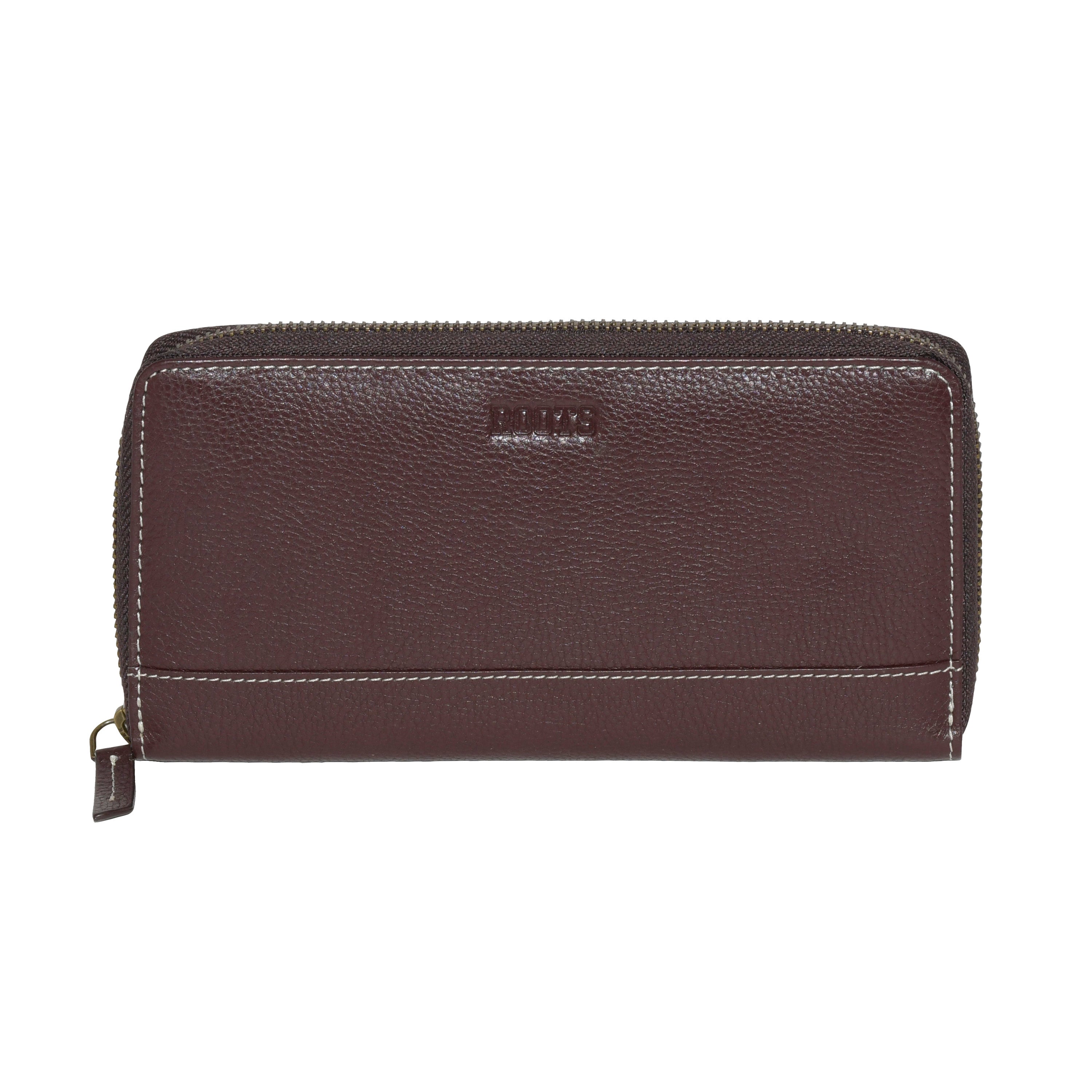 Roots Ladies' Slim Zipper Round Wallet