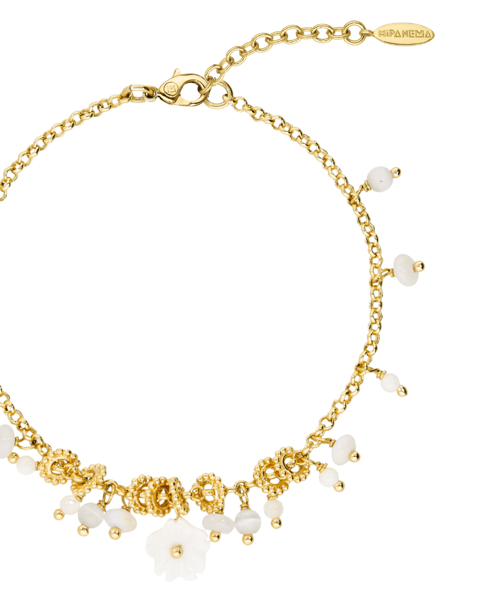 FOLIAGE Hipanema White Thin Bracelet