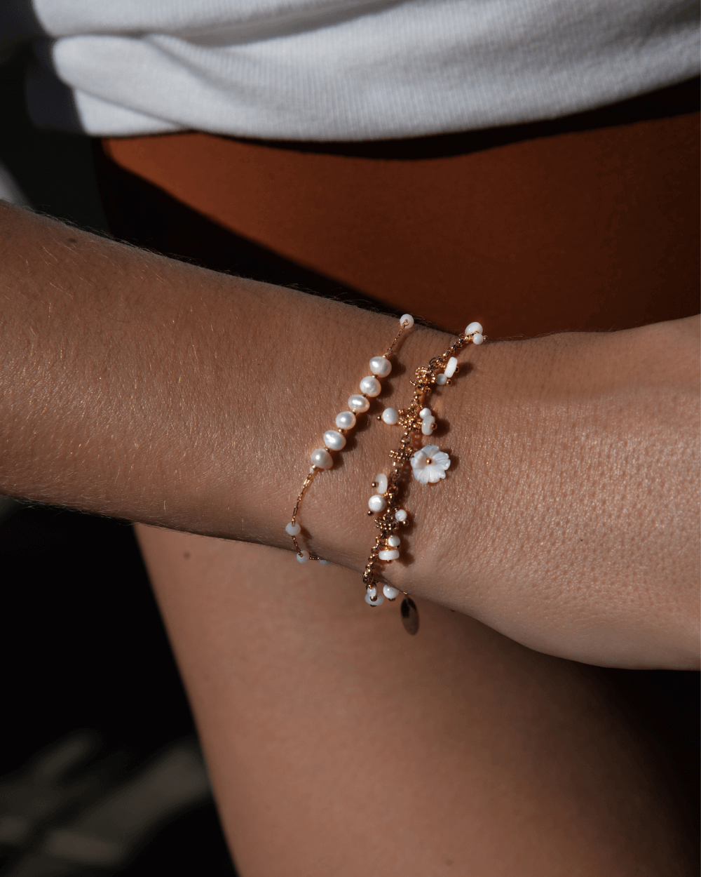 FOLIAGE Hipanema White Thin Bracelet