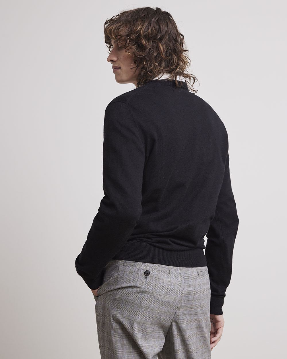 Solid Crew-Neck Sweater