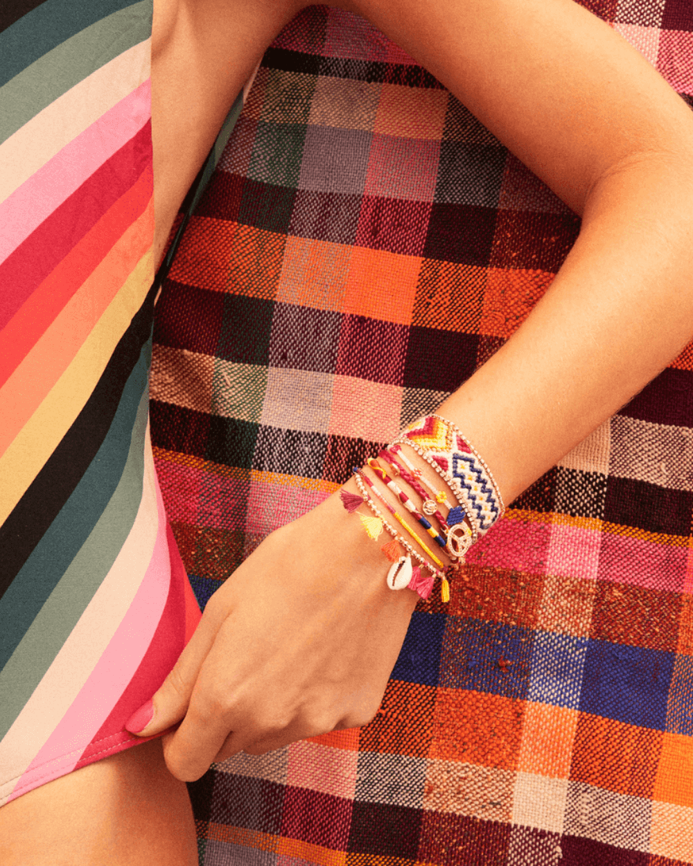 PEACEMAKER Hipanema White Cuff Bracelet