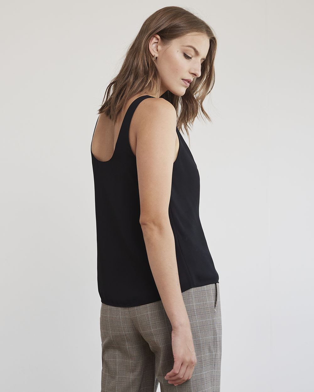 Silky Crepe U-Neck Cami