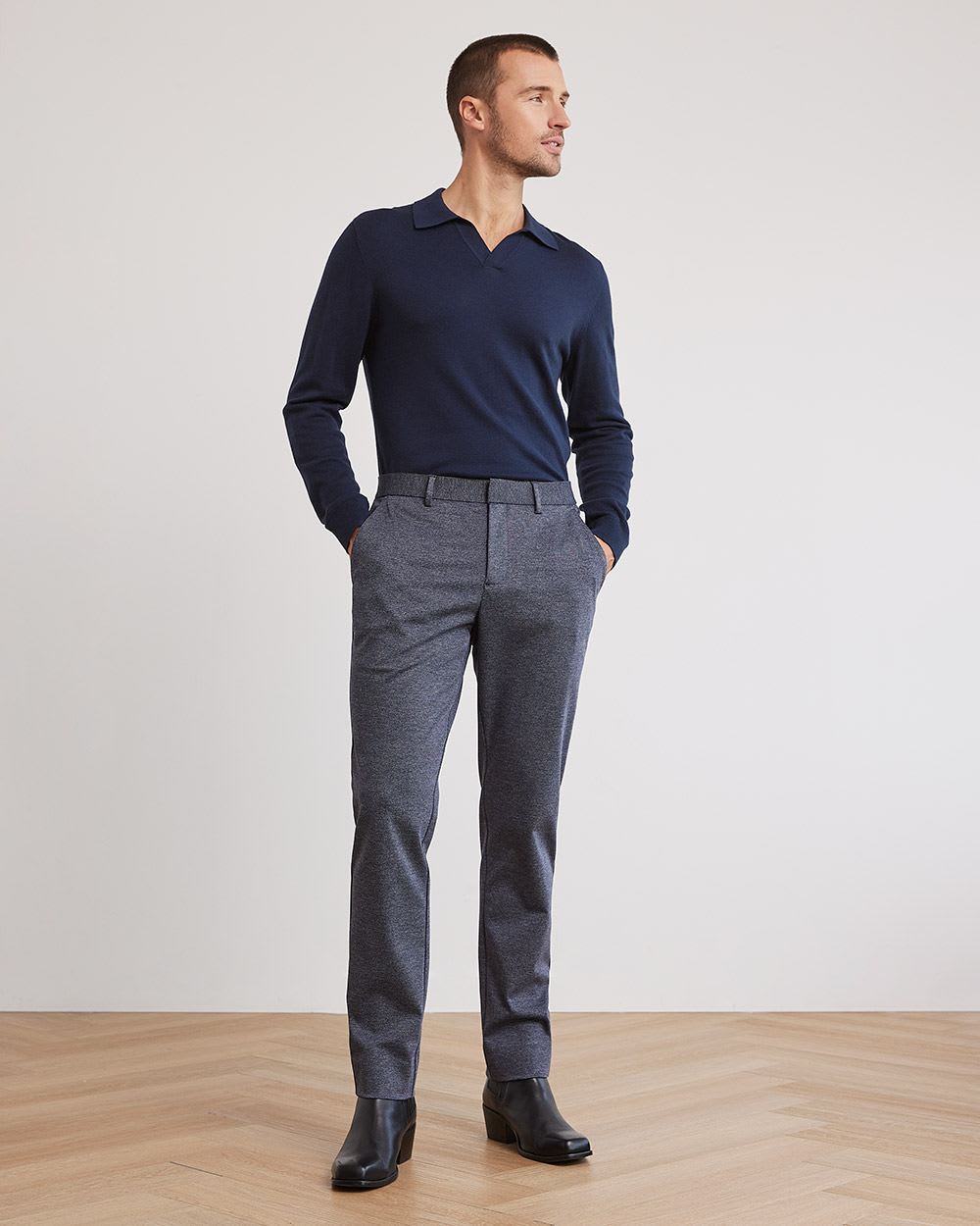 Slim-Fit Knit City Pant