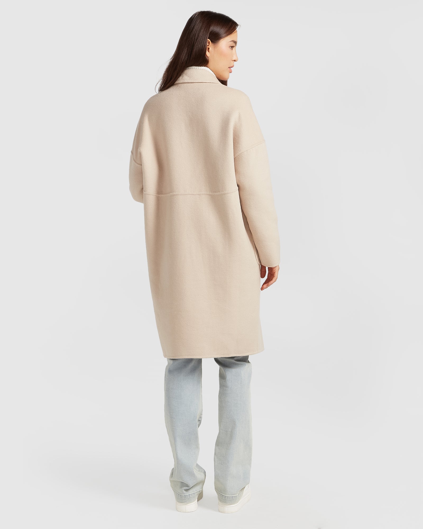 Belle & Bloom Publisher Double Breasted Wool Blend Coat