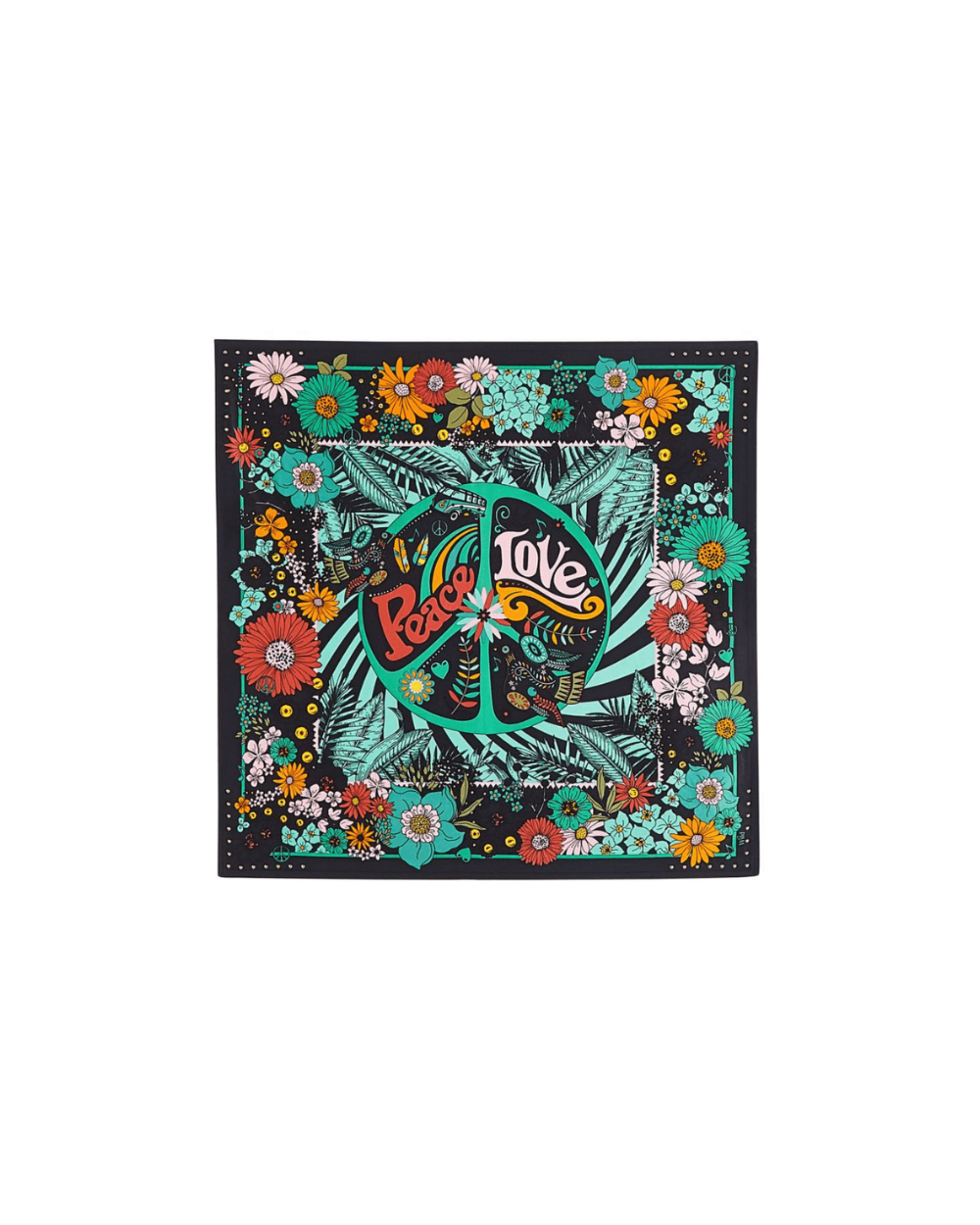 PEACELOVE Medium Black Scarf