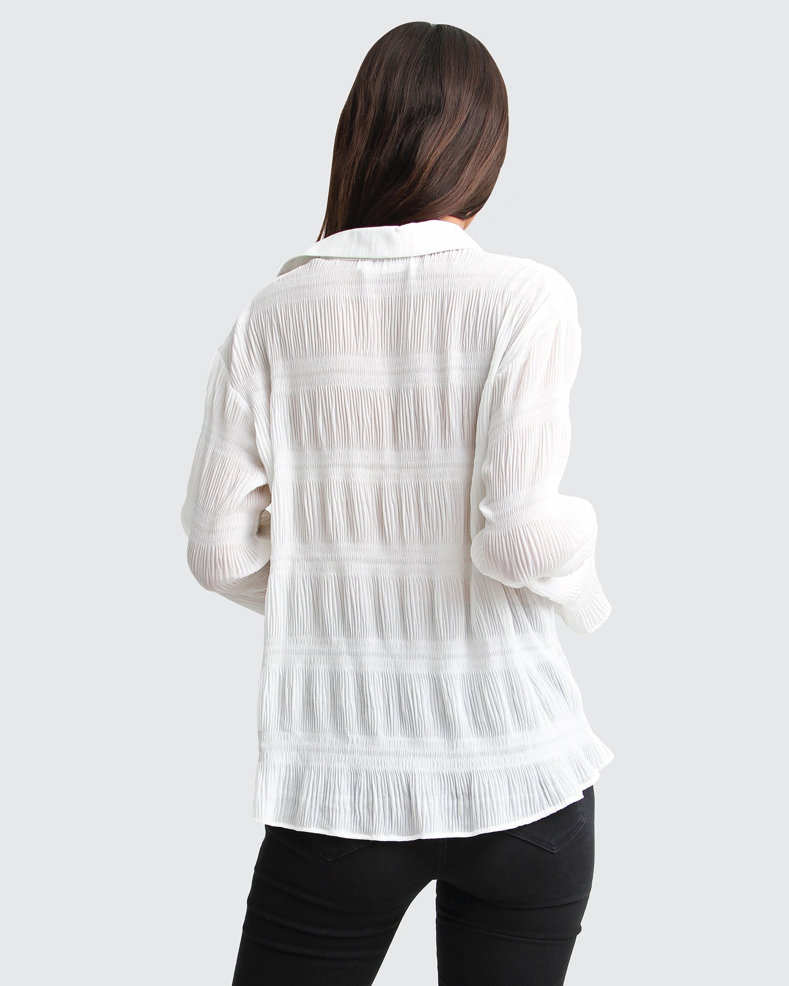 Belle & Bloom Yoko Shirred Chiffon Blouse